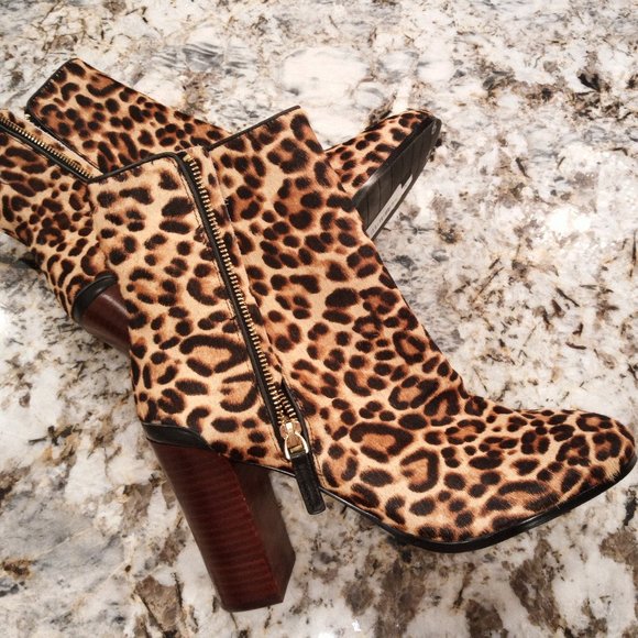Katherine Kelly Jaymie Leopard women's boots SAVE $140 OFF RETAIL coach ugg - Picture 9 of 10